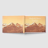 Huwelijksgastenboek met berglandschap gastenboek (Volledig)