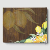 Huwelijksgastenboek met op maat gemaakte rustieke gastenboek (Achterkant)