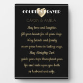Huwelijksgebed huwelijksgeschenk fotoplaat (voorkant)