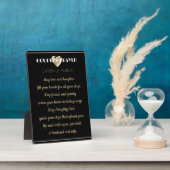 Huwelijksgebed huwelijksgeschenk fotoplaat (Zijkant)