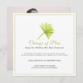 Huwelijksgebeurtenis verandering van plan uitgeste save the date (Voorkant / Achterkant)