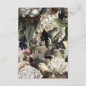 huwelijksgegevens rustige winterfloralen informatiekaartje (Achterkant)