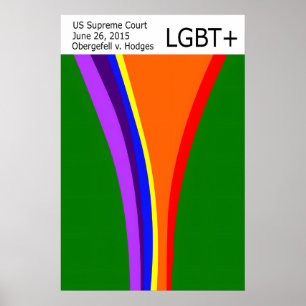 Huwelijksgelijkheid LGBT+ Pride Poster Modernistis