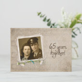 Huwelijksgelofte Vernieuwing 65-jarig Huwelijk Kaart (Staand voorkant)