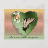 Huwelijksgelofte Vernieuwing Briefkaart/Vlinder en Briefkaart (Voorkant)