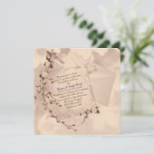 Huwelijksgelofte Vernieuwing in oude stijl uitnodi Aankondiging (Staand voorkant)