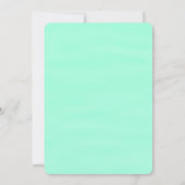 Huwelijksgelofte Vernieuwing Mint Waterverf Streep Kaart (Achterkant)
