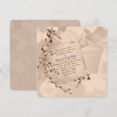 Huwelijksgelofte Vernieuwing op de ouderwetse mani Aankondiging (Voorkant / Achterkant)