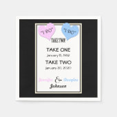 Huwelijksgelofte Vernieuwing Papieren servetten (Voorkant)