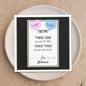 Huwelijksgelofte Vernieuwing Papieren servetten