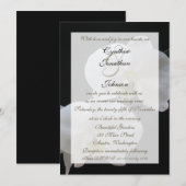 Huwelijksgelofte Vernieuwing Witte Orchideeën Kaart (Voorkant / Achterkant)