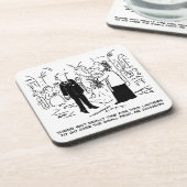 Huwelijksgeloften Joke Vicar en Bruidegom op een Bier Onderzetter (Linkerzijde)