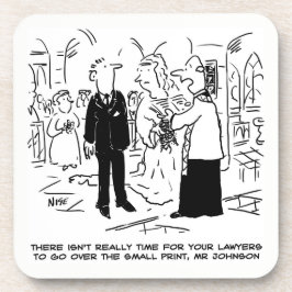 Huwelijksgeloften Joke Vicar en Bruidegom op een Bier Onderzetter