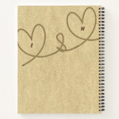 Huwelijksgeloften Journal Custom Keepsake Mr. of M Notitieboek (Achterkant)