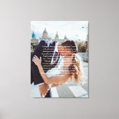 Huwelijksgeloften nep ingepakt canvasprint canvas afdruk (Voorkant)
