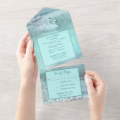 Huwelijksgeloften Verlengen Wilde Zwanen All In One Uitnodiging (Afscheurbaar)