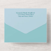 Huwelijksgeloften Verlengen Wilde Zwanen All In One Uitnodiging (Achterkant)