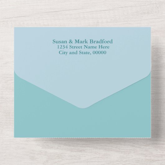 Huwelijksgeloften Verlengen Wilde Zwanen All In One Uitnodiging (Achterkant)