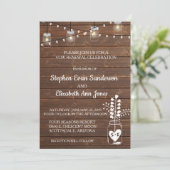 Huwelijksgeloften Vernieuwing Schuur Mason Pot Kla Kaart (Staand voorkant)