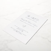 Huwelijksgeloften vernieuwing wit zilver 25 jaar g folie uitnodiging (Gedraaid)