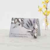 Huwelijksgeloften Vernieuwing Zilveren Bloemen Kaart (Gele Bloem)