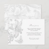 Huwelijksgeloften Vernieuwing Zilveren Bruiloft 25 Kaart (Voorkant / Achterkant)