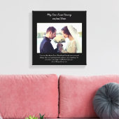 Huwelijksgeloften-vernieuwingscadeau voor echtgeno canvas afdruk (Insitu (Woonkamer))