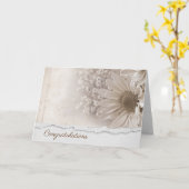 Huwelijksgelukwensen met Madeliefjesboeket Kaart (Gele Bloem)