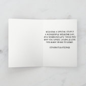 Huwelijksgelukwensen Vingers op één hand Kaart (Binnen)