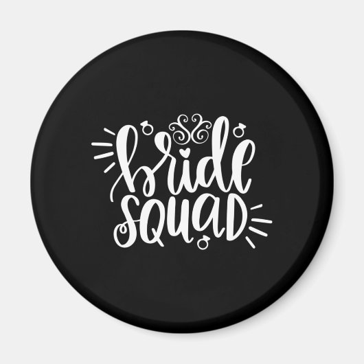 Huwelijksgeschenk Bruidsploeg Magneet (Voorkant)