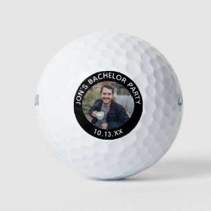 Huwelijksgeschenk Bruiloft Bruidegom Foto Golfballen