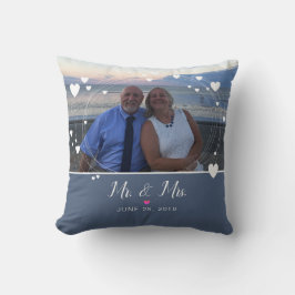 Huwelijksgeschenk Foto Mr & Mrs Kussen