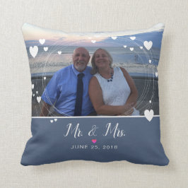 Huwelijksgeschenk Foto Mr & Mrs Kussen