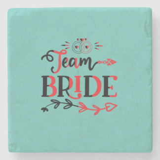 Huwelijksgeschenk Team Bruid Stenen Onderzetter