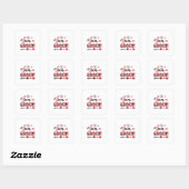 Huwelijksgeschenk Team Bruidegom Vierkante Sticker (Vel)