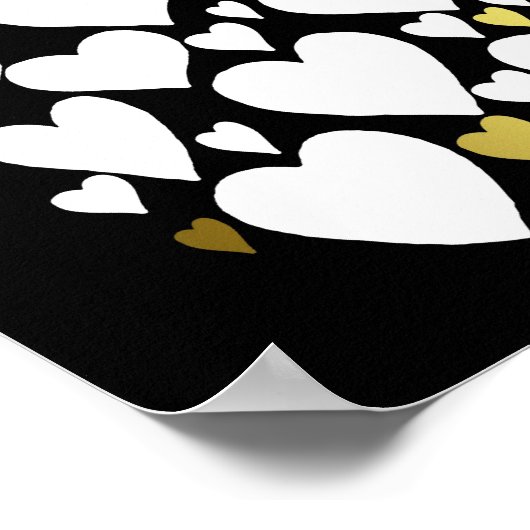 Huwelijksgeschenk voor 50ste verjaardagsfeest - ga poster (Hoek)