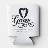 Huwelijksgeschenk voor vrijgezellenfeest en trouwe blikjeskoeler (Achterkant)
