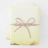 HUWELIJKSGESCHENK WRAP ROMANCE ONTWERPSTIJL INPAKPAPIER VEL (In situ)