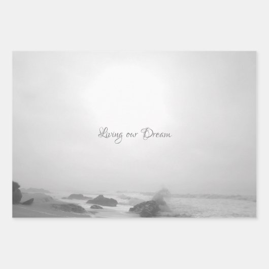 HUWELIJKSGESCHENK WRAP ROMANCE ONTWERPSTIJL INPAKPAPIER VEL (Voorkant 2)