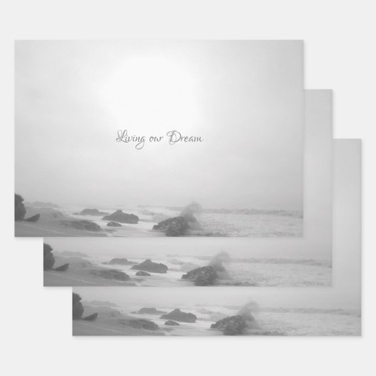 HUWELIJKSGESCHENK WRAP ROMANCE ONTWERPSTIJL INPAKPAPIER VEL (Set)