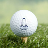 Huwelijksgetuige Blauwe Das Golfballen (Insitu Shirt)