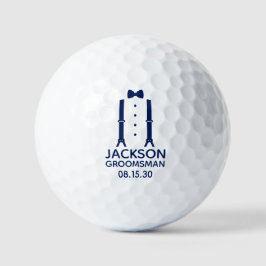 Huwelijksgetuige Blauwe Das Golfballen