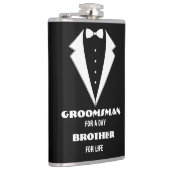 Huwelijksgetuige-voorstelglas, huwelijksgetuige vo heupfles (Rechts)