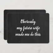 Huwelijksgetuige vraagkaart Grappige kaart (Voorkant / Achterkant)