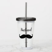 Huwelijksglas met strooigoed acryl drinkbeker (Voorkant)
