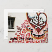 Huwelijksgraffiti Aankondigingskaart (Voorkant / Achterkant)