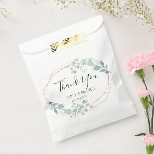 huwelijksgroen ontwerp bedankt bedankzakje (Gezegeld)