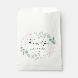 huwelijksgroen ontwerp bedankt bedankzakje