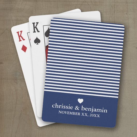 Huwelijksgunst Aangepaste Bruid Bruidegom Datum St Pokerkaarten