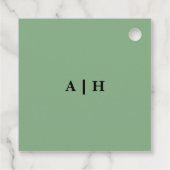 Huwelijksgunst Bedankjes Labels (Achterkant)